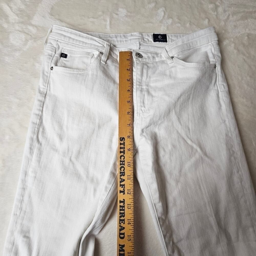 AG Adriano Goldschmied Jeans womens 30R White USA stevie ankle - Picture 3 of 12